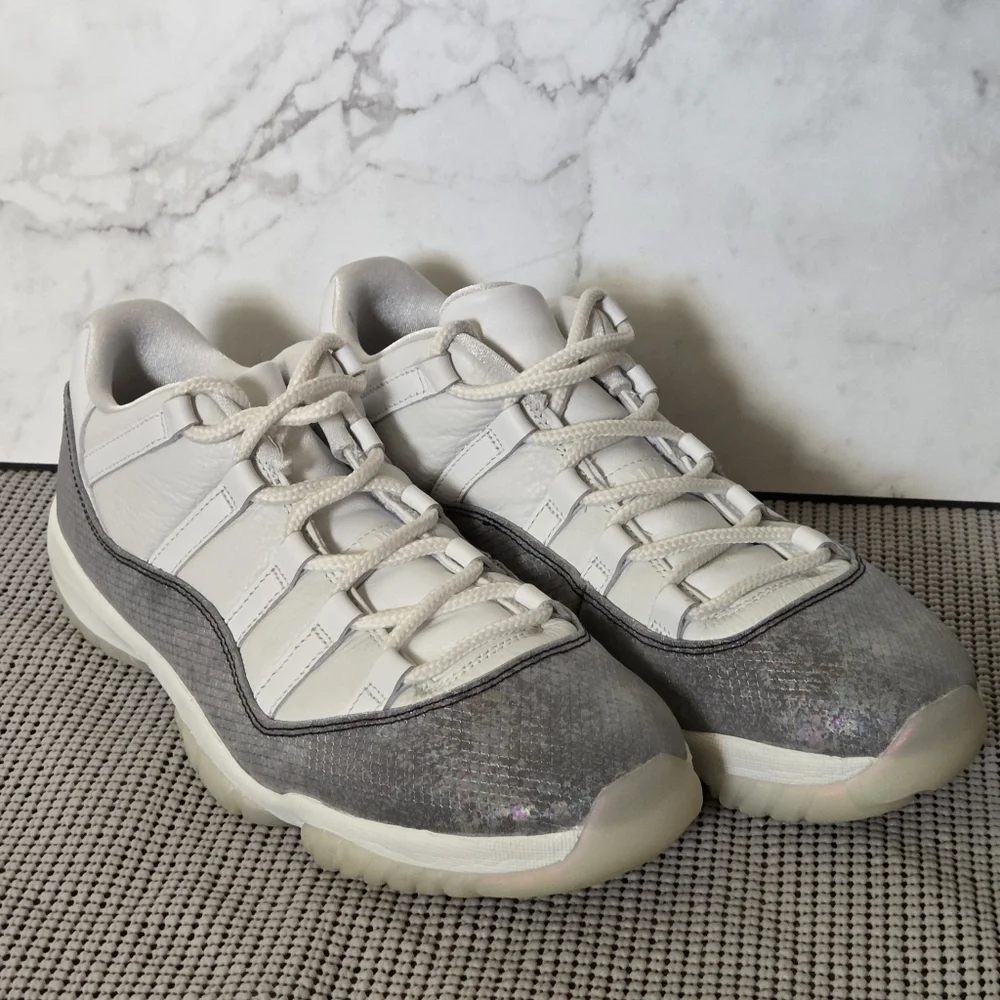 Nike Air Jordan 11 Low Year of the Snake Mens Sneakers Shoes Grey White 11 - Picture 2 of 8